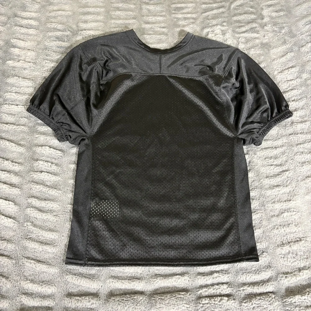 Nike Kids Black Football Practice Jersey AO5157-010 Mesh V-Neck Size L
